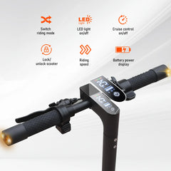 2026 New AOVOPRO P7 Turn Signal Electric Scooter 350W 8.5 Inch Tire Smart Escooter 31KM/H 36V10.5AH Electric Scooter for Adults