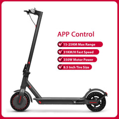 AOVOPRO LP10 Dual Shock Absorption Electric Scooter 35KM 10 Inch 35KM/H Top Speed Cruise Control LED Light Electric Kick Scooter