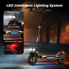 iScooter iX4 Electric Scooter 800W 15Ah Powerful Electric Kick Scooter Anti-skid Off-road Tire  45km Range eScooter 45km/h Speed