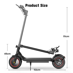 W6 10inch Electric Scooter 500W Adult e-Scooter 36V 10.5Ah 35 km/h Speed Support APP 30km rack City Electric Scooter