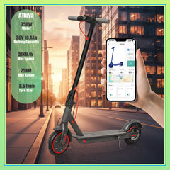JUICEASE Electric Scooter 36V 10.4Ah 25KM Long Range 31KM/H 350W Motor 8.5Inch Foldable with Smart APP Adult Escooter