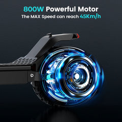 iscooter i10pro Electric Scooter 10 Inch Tire 800W 48V 15Ah Foldable eScooter Max speed 45km/h Range 60KM Kick Scooter With App