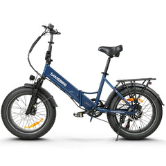 Samebike LOTDM200-II Electric Mountain Bike with 48V 13Ah Removable Battery 20" x 4.0 All-Terrain Fat Tire ebike for Adults