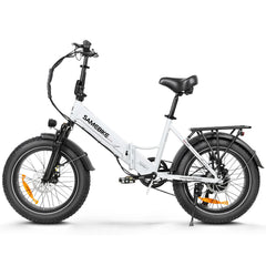 Samebike LOTDM200-II Electric Mountain Bike with 48V 13Ah Removable Battery 20" x 4.0 All-Terrain Fat Tire ebike for Adults