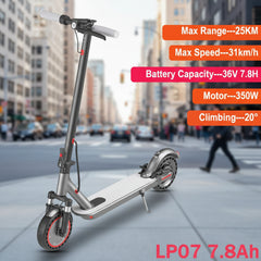 JUICEASE M365P7 600W Electric Scooter 36V10.5Ah Large Capacity Battery 31KM/H 35KM Long Range 8.5"Honeycomb Tire Kick EScooter