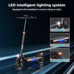 iScooter iX3 1000W Powerful Electric Scooter 40KM Range 10inch Off Road Tire Electric Kick Scooter 10Ah 40KM/H Scooter for Adults