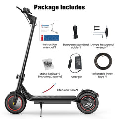 W6 10inch Electric Scooter 500W Adult e-Scooter 36V 10.5Ah 35 km/h Speed Support APP 30km rack City Electric Scooter